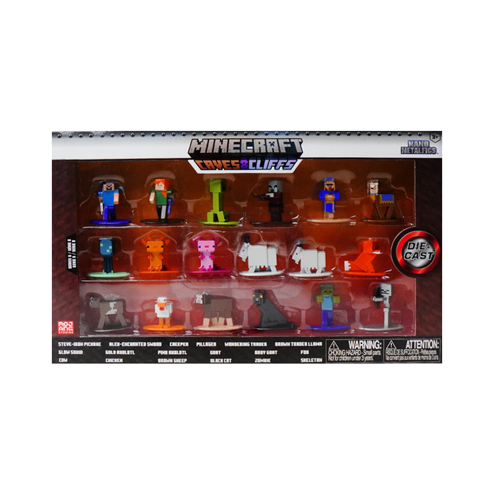 33694 MINECRAFT CAVE & CLIFFS FIGURES 18PC PACK D Default Title - MamasJan Toys