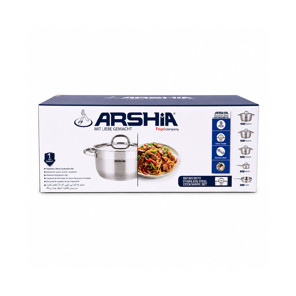DAGCHI SET 9PC ARSHIA SS180/3870 Default Title - MamasJan Crockery