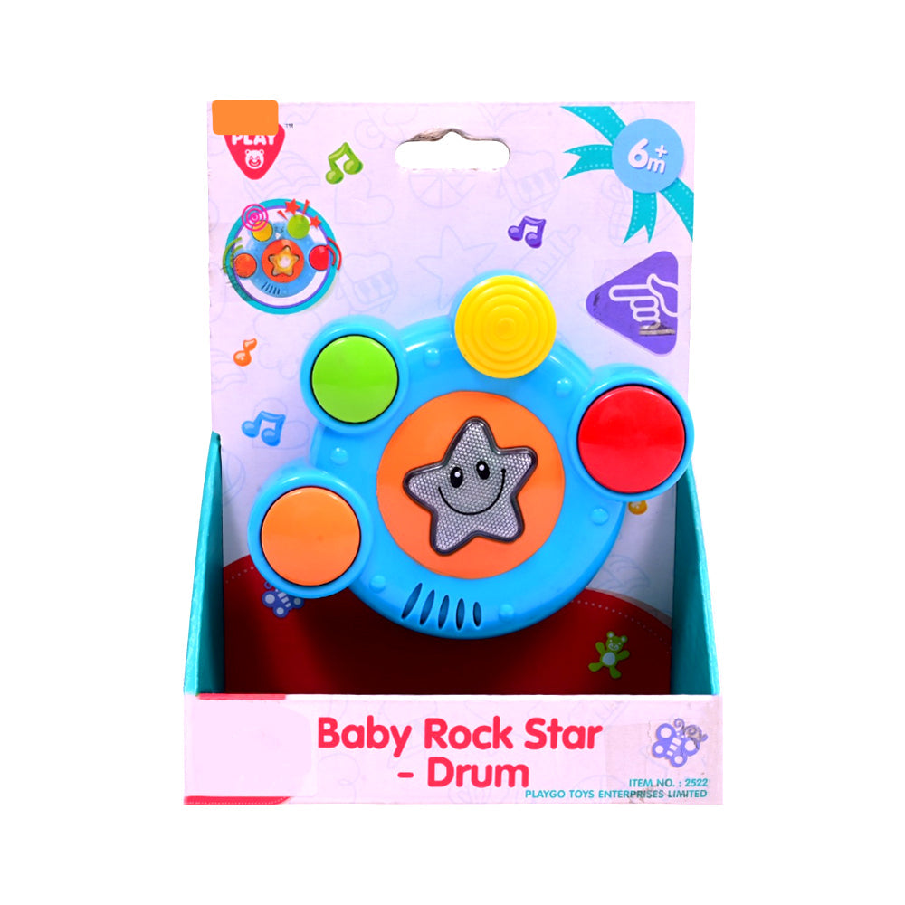2522 BABY ROCK STAR DRUM H.B Default Title - MamasJan Toys