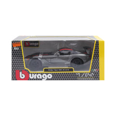 22114GY BURAGO DODGE VIPER SRT CAR GREY A.I Default Title - MamasJan Toys