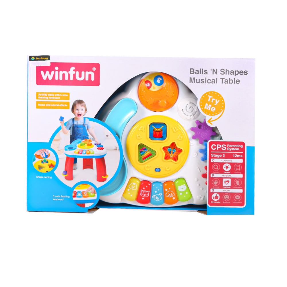 0812 WINFUN MUSICAL TABLE BASIC Default Title - MamasJan Toys