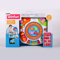 0801 WIN FUN TABLE TRAIN PIANO ACT Default Title - MamasJan Toys