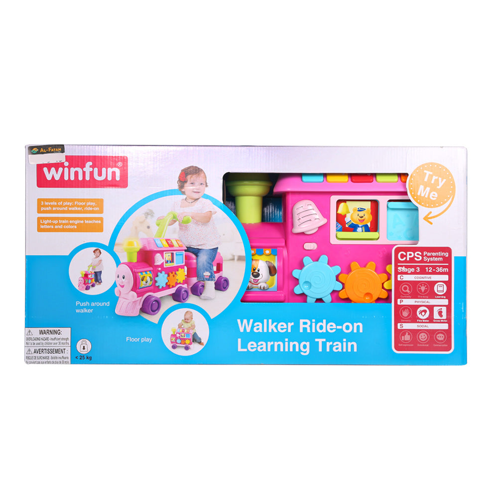 0803G WINFUN WALKER RIDE-ON LEARNING TRAIN Default Title - MamasJan Toys