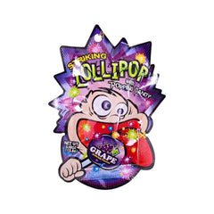 STRIKING LOLLYPOP WITH POPPING CANDY GRAPE FLAVOUR 13.8GM Default Title - MamasJan Grocery Food