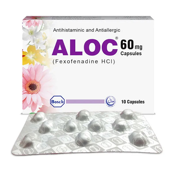 Aloc Capsules 60mg (1 Box = 1 Strip)(1 Strip = 10 Capsules)