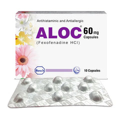 Aloc Capsules 60mg (1 Box = 1 Strip)(1 Strip = 10 Capsules)
