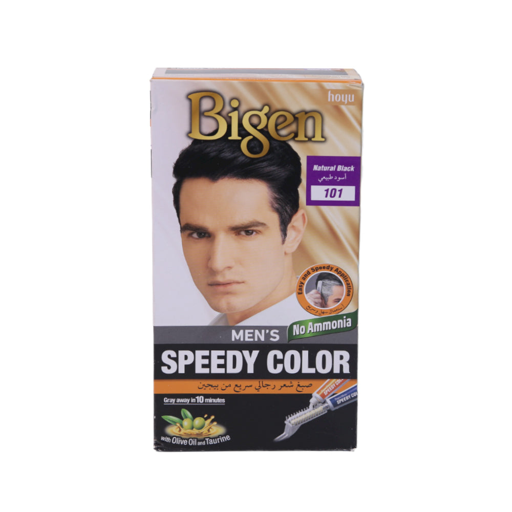 BIGEN MENS SPEEDY HAIR COLOR NATURAL BLACK 101 Default Title - MamasJan haircare