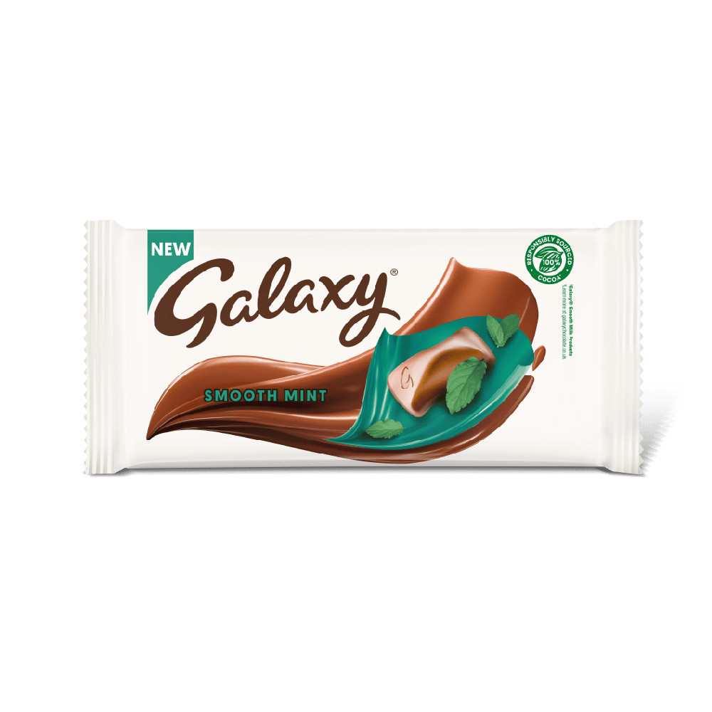 GALAXY CHOCOLATE BAR SMOOTH MINT 110 GM Default Title - MamasJan Grocery Food