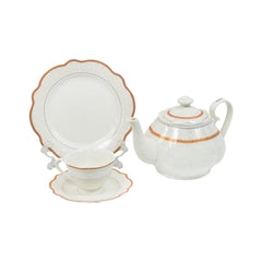 TEA SET 24PC ROYAL BISTRO IR QRD25054-10 Default Title - MamasJan Crockery