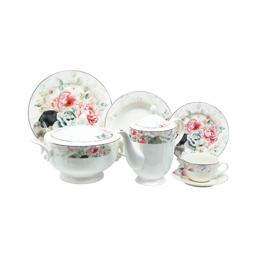 DINNER SET 61PC ROYAL BISTRO IR QRD25051-1 Default Title - MamasJan Crockery