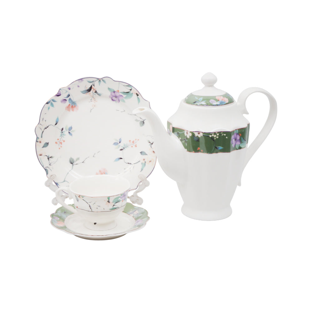 TEA SET 24PC ROYAL BISTRO IR QRD25054-6 Default Title - MamasJan Crockery