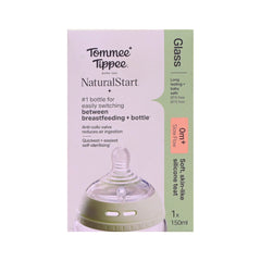 TOMMEE TIPPEE NATURAL START 0M PLUS MED FLOW GLASS FIDDER 15 Default Title - MamasJan Baby Maternity Care