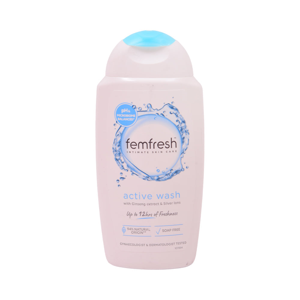 FEMFRESH BODY WASH ACTIVE GINSENG & SILVER IONS 250 ML Default Title - MamasJan skincare