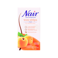 NAIR FACE WAX STRIPS APRICOT MILK FOR HAIR REMOVER 20PC Default Title - MamasJan Grocery Nonfood