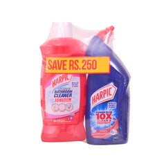 HARPIC BATHROOM CLEANER+TOILET CLEANER SAVE RS.250 1800ML Default Title - MamasJan Grocery Nonfood