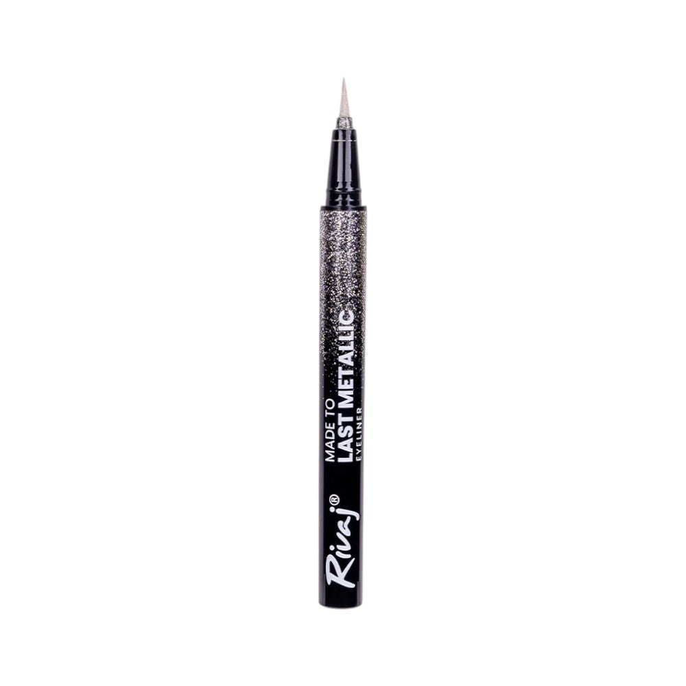 RIVAJ MADE TO LAST METALLIC EYELINER SILVER Default Title - MamasJan Makeup