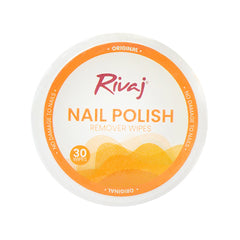 RIVAJ NAIL POLISH REMOVER WIPES NATURAL Default Title - MamasJan skincare