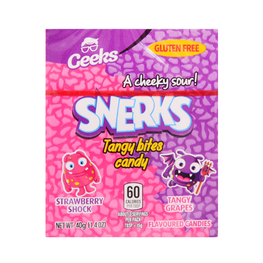 GEEKS SNERKS STRAWBERRY & TANGY GRAPE 40 GM Default Title - MamasJan GroceryFoods