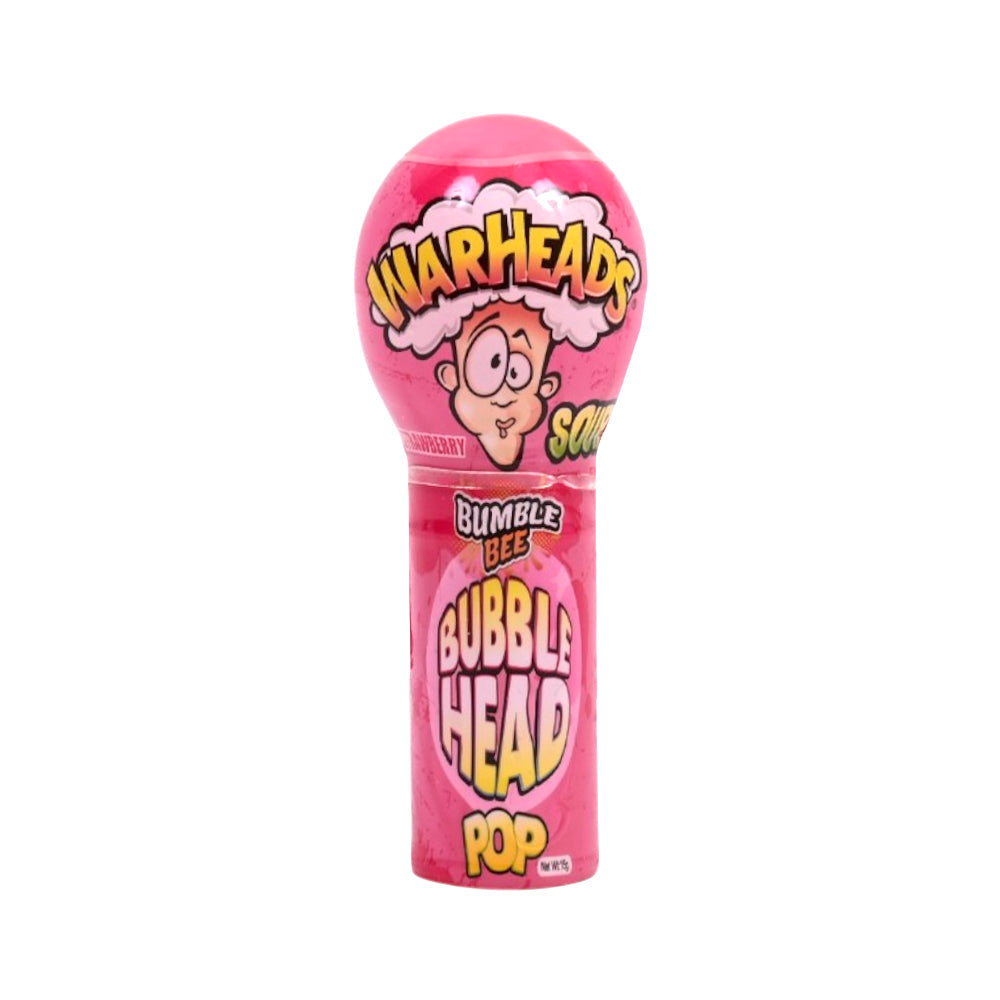 BUMBLE BEE WARHEAD BUBBLE HEAD POP 15 GM Default Title - MamasJan Grocery Food