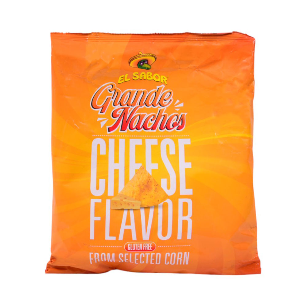 EL SABOR GRANDE NACHOS CHIPS CHEESE 200 GM Default Title - MamasJan GroceryFoods
