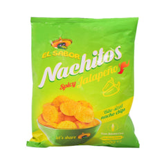 EL SABOR NACHITOS CHIPS SPICY JALAPENO 100 GM Default Title - MamasJan GroceryFoods