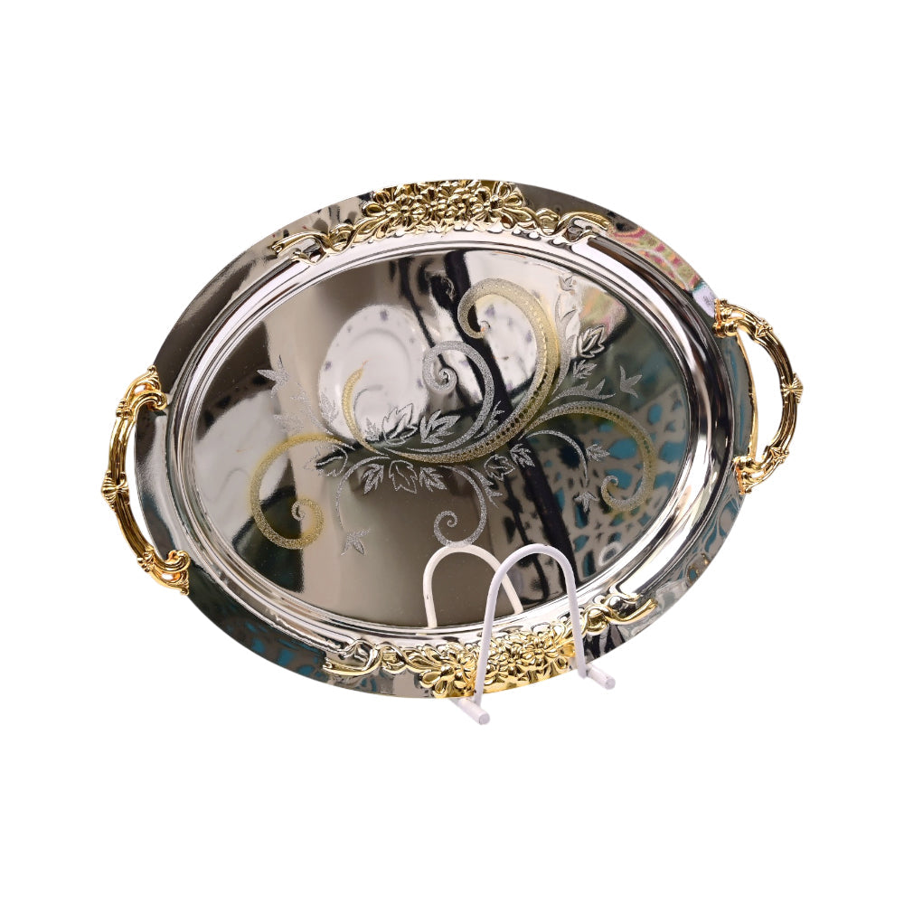TRAY STEEL JIAMEI IR T1453L/SG Default Title - MamasJan Crockery
