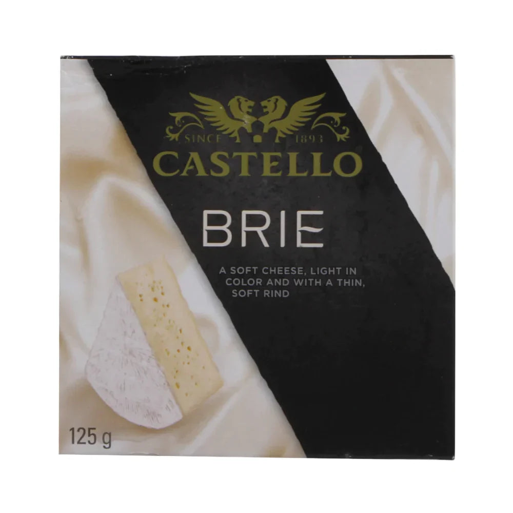CASTELLO BRIE CHEESE NATURAL DANISH 125 GM Default Title - MamasJan GroceryFoods