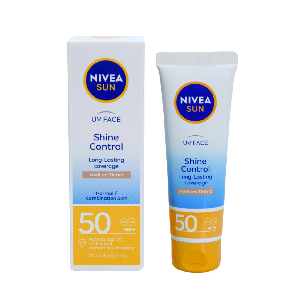 NIVEA SUN FACE CREAM SHINE CONTROL 50+ 40ML Default Title - MamasJan skincare
