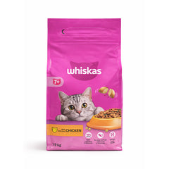 WHISKAS CAT FOOD POUCH CHICKEN 7+YEAR 1.9 KG Default Title - MamasJan Pet Essentials