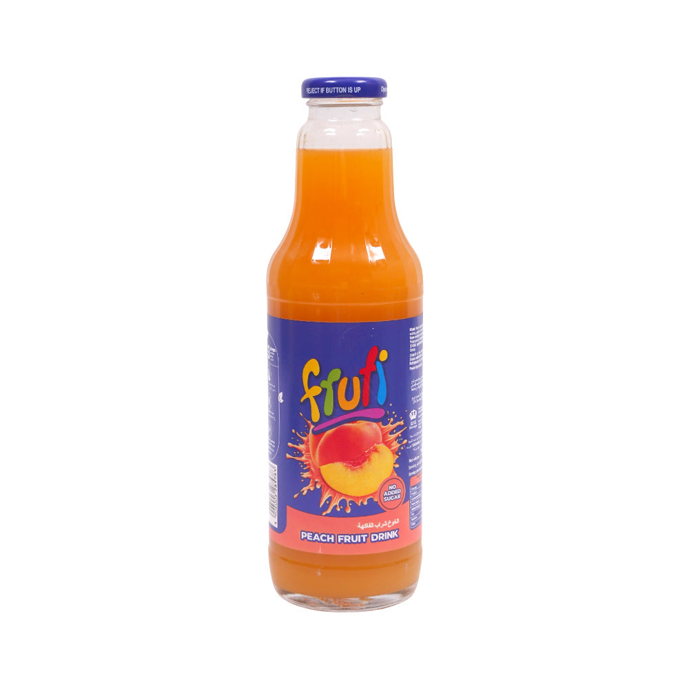 FRUTI PEACH DRINK GLASS BOTTLE 750 ML Default Title - MamasJan GroceryFoods