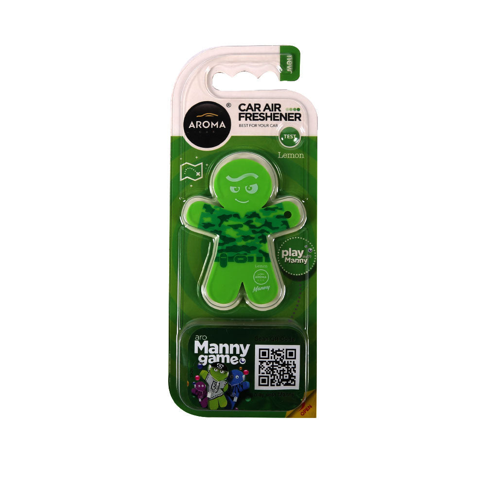 AROMA CAR AIR FRESHENER MANNY LEMON Default Title - MamasJan Grocery Nonfood