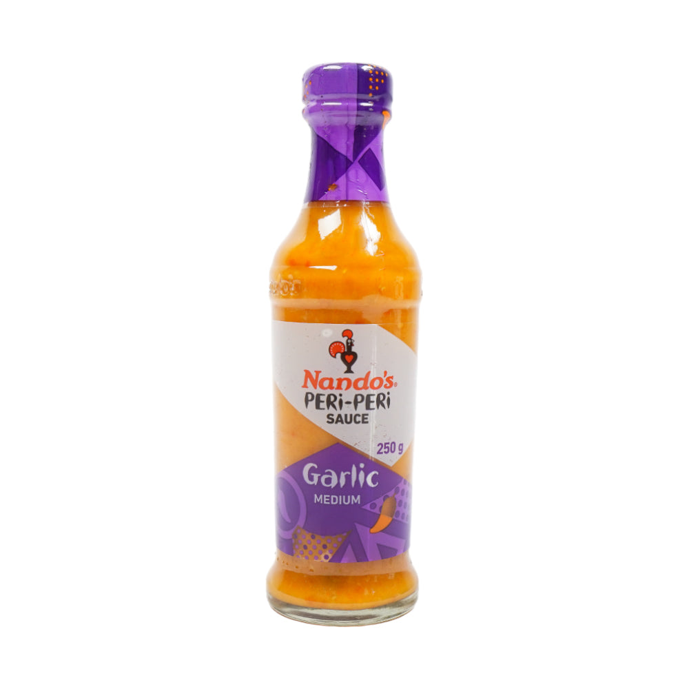 NANDOS PERI PERI SAUCE GARLIC MEDIUM 250 GM Default Title - MamasJan Grocery