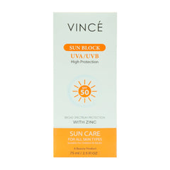 VINCE ULTRA SUN PROTECTION SPF50 SUN CARE 75 ML Default Title - MamasJan skincare