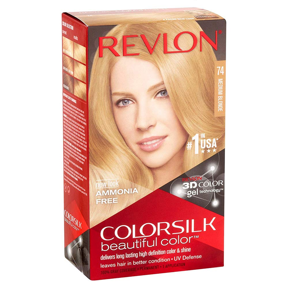 REVLON COLOR SILK 74 MEDIUM BLONDE PC Default Title - MamasJan haircare