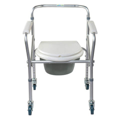 Aluminum Commode Chair Foldable Lightweight Model Ca 615 L - The Healthcare Shop Pakistan