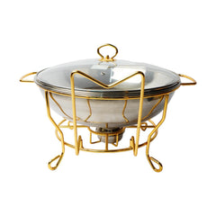 DISH CHAFING 8.0LTR CH003G/8G Default Title - MamasJan Crockery