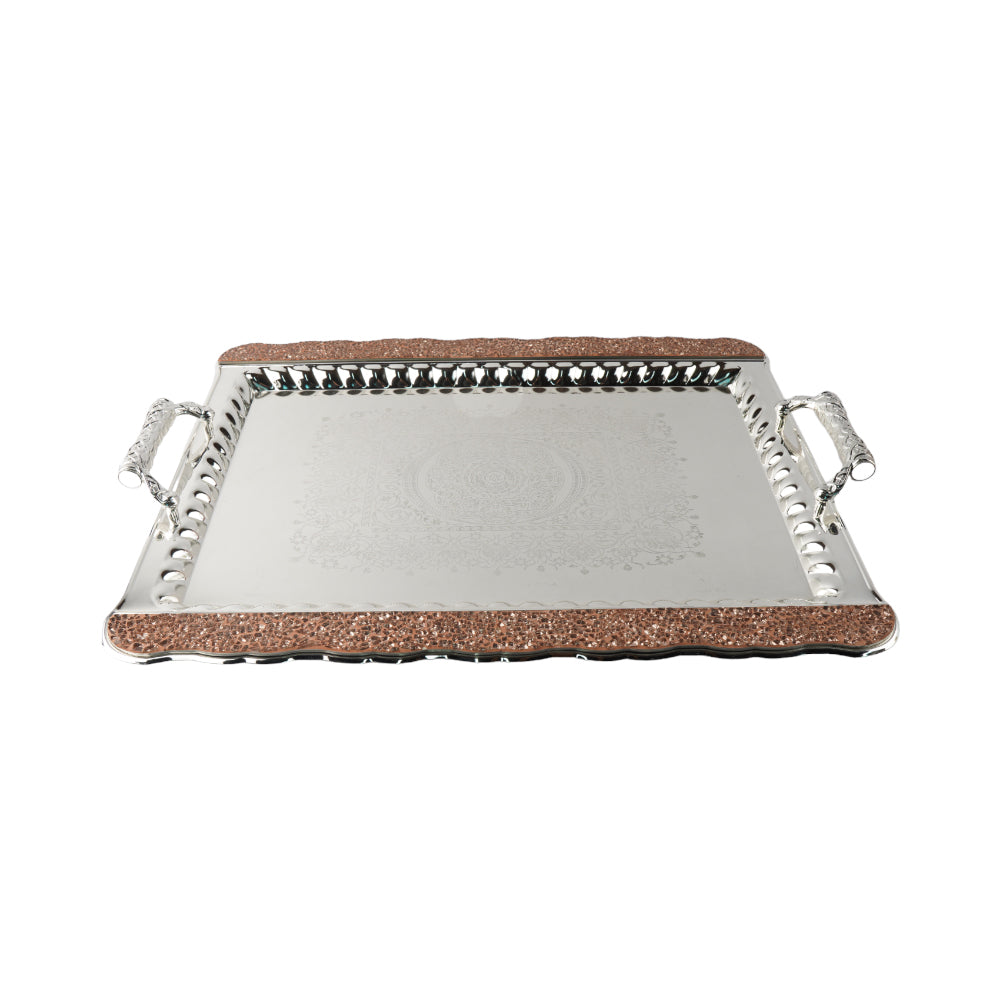 TRAY SILVER C1211341 Default Title - MamasJan Crockery