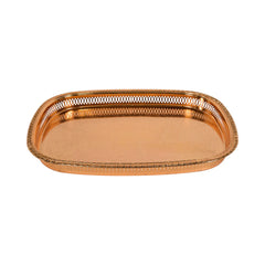 TRAY ZOLTEN RECT GOLD ZL2013645 Default Title - MamasJan Crockery