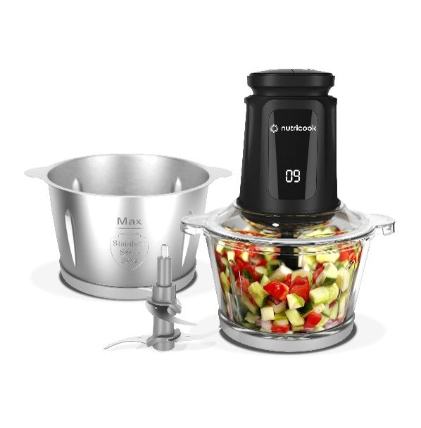 NUTRICOOK 2L CHOPPER SS & GLASS NC-CH2000 Default Title - MamasJan Electronics