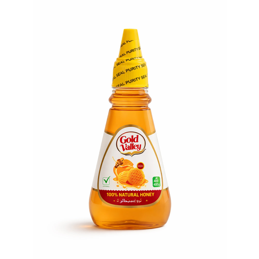 GOLD VALLEY NATURAL HONEY PLASTIC BOTTLE 400 GM Default Title - MamasJan GroceryFoods