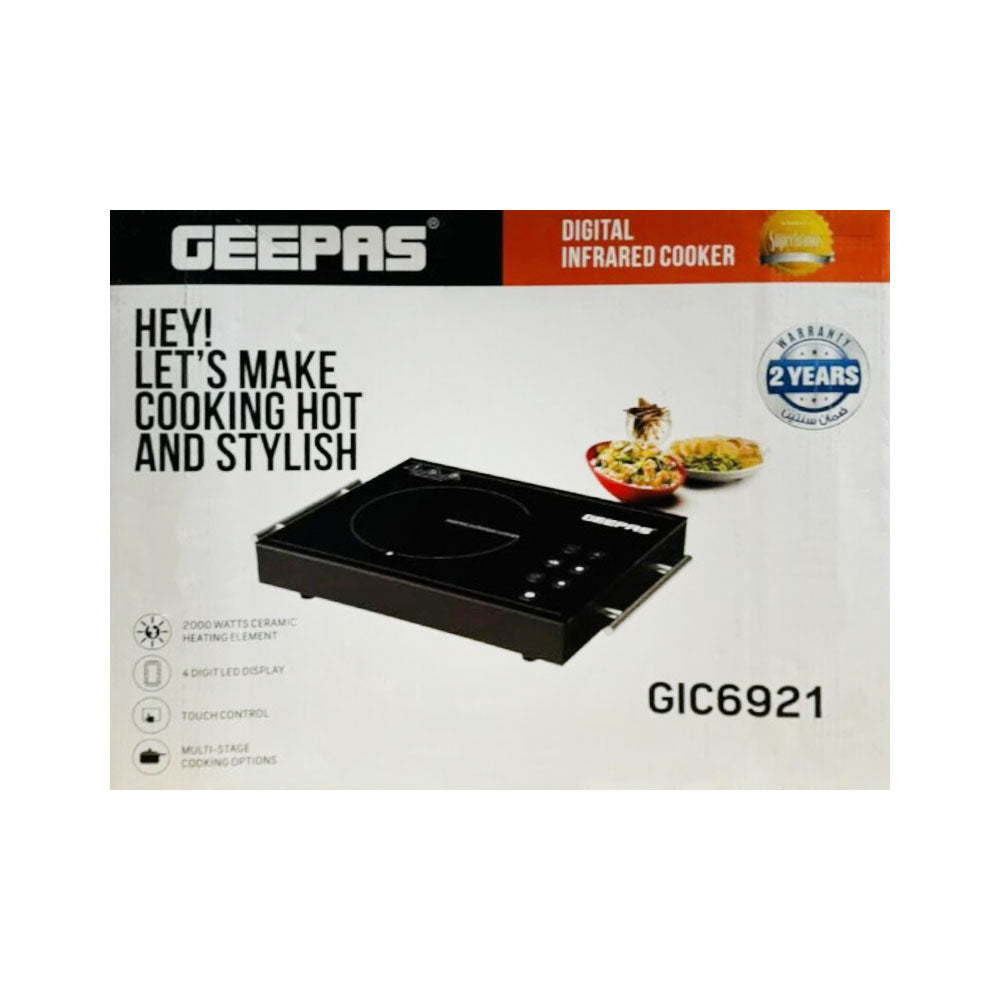GEEPAS COOKER INFRARED GIC6921 Default Title - MamasJan Electronics