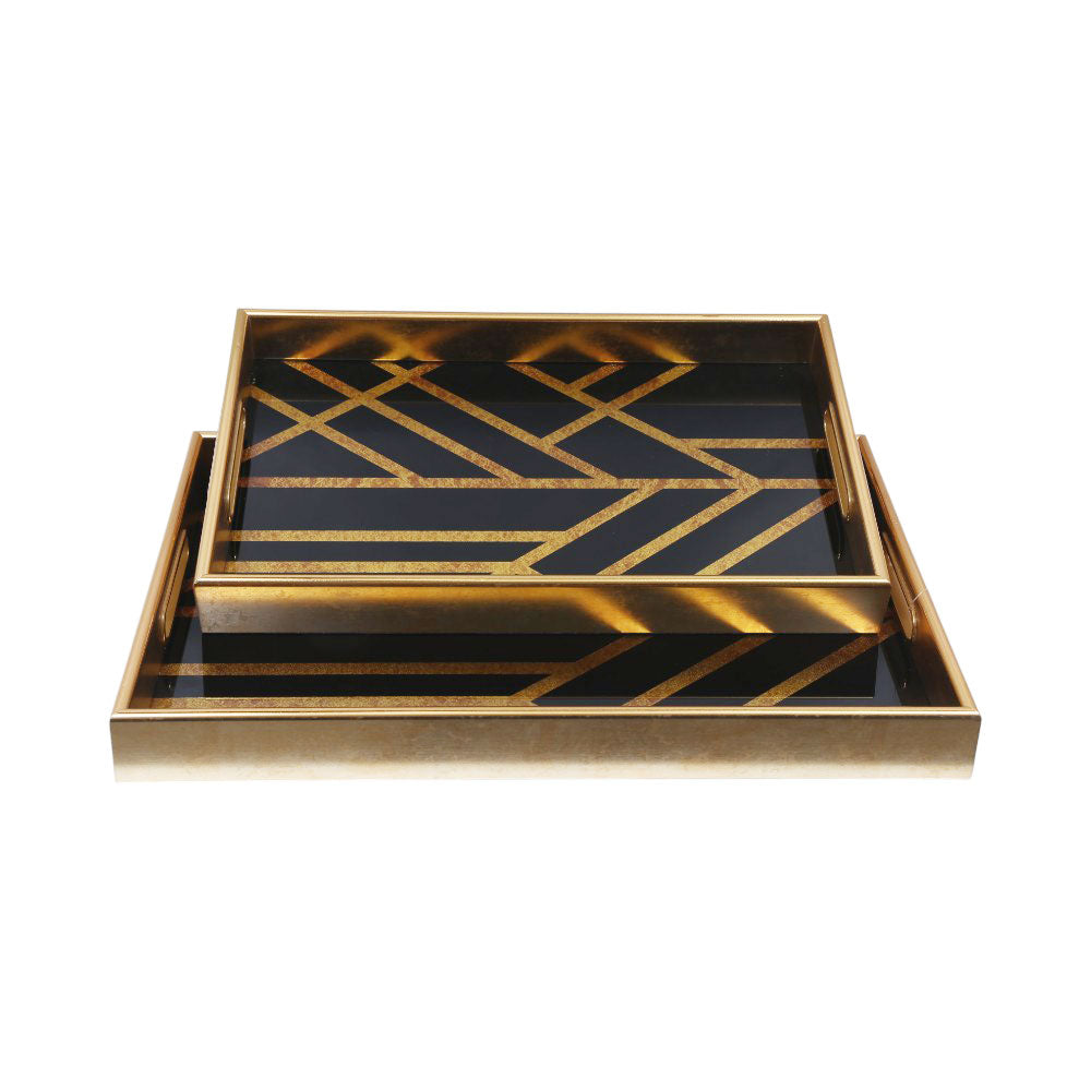 TRAY SET 2PC ANGELA RY169 Default Title - MamasJan Crockery