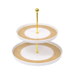 DISH CAKE 2TIRE ANGELA MK384 Default Title - MamasJan Crockery