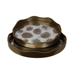 TRAY SET 2PC ANGELA RY288 Default Title - MamasJan Crockery