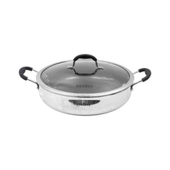 WOK ALPEN BERG 32 CM HONEY COMB STAINSTEEL HP-110 Default Title - MamasJan Crockery