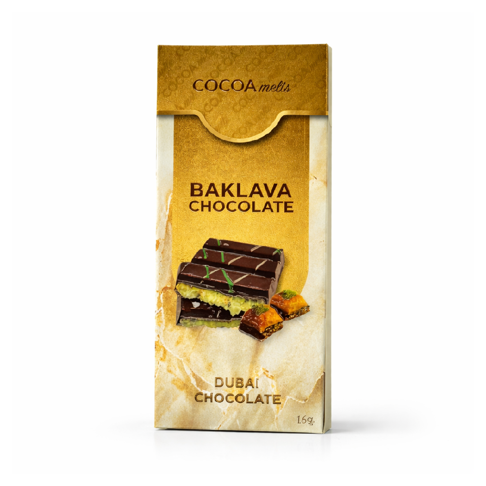 COCOA MELTS CHOCOLATE BAR BAKLAVA 160 GM Default Title - MamasJan Grocery Food