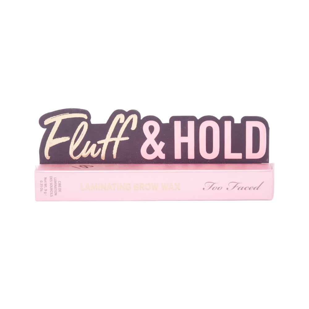 TOO FACED FLUFF & HOLD LAMINATING CRYSTAL CLEAR BROW WAX Default Title - MamasJan Makeup