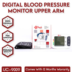 Ucheck Uc 9009 Are Type Fully Automatic Blood Pressure Monitor - The Healthcare Shop Pakistan