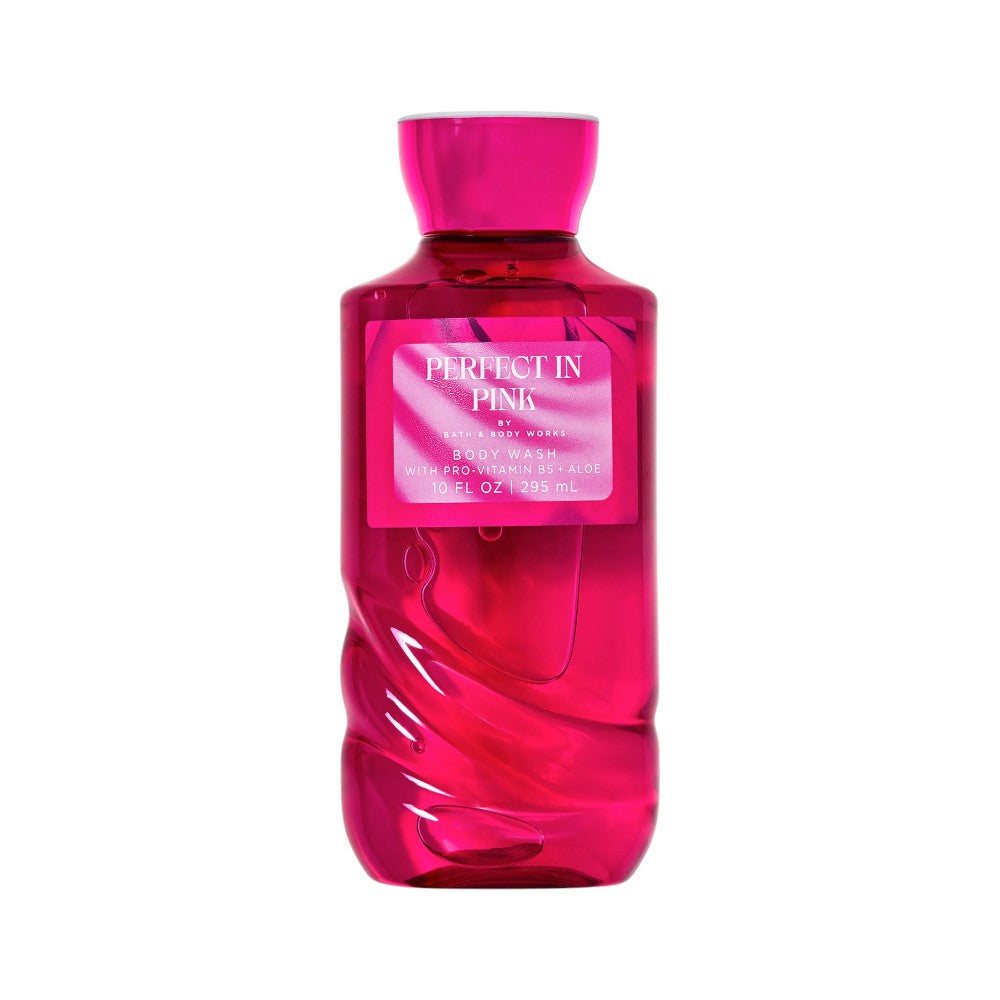 BATH & BODY WORKS BODY WASH PERFECT IN PINK 295 ML Default Title - MamasJan Makeup