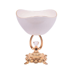 BOWL WITH STAND SJ1162M Default Title - MamasJan Décor